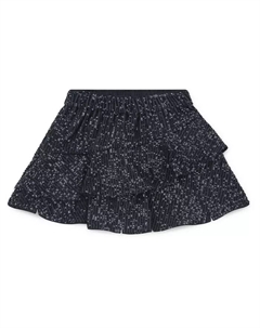 Детская юбка с пайетками ярусами, серебро Abercrombie kids