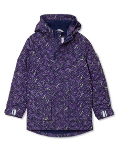 Детская утепленная зимняя куртка Squall Waterproof, фиолетовый Lands' end