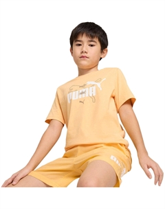 Футболка Ess Logo Lab Summer Tee B, оранжевая, детская Puma