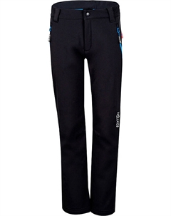 Брюки софтшелл Fjell, черный Trollkids