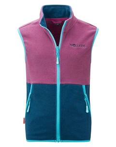 Флисовый жилет Kjerag, цвет pink/blau Trollkids