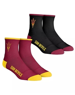 Носки для мальчиков и девочек Youth Arizona State Sun Devils Core Team 2-Pack, длина до щиколотки, комплект из 2 пар Rock 'em