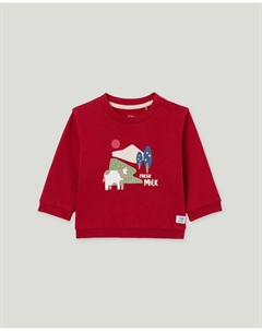 Толстовка на молнии без капюшона с детским фантазийным принтом для мальчика, красный Baby el corte inglés