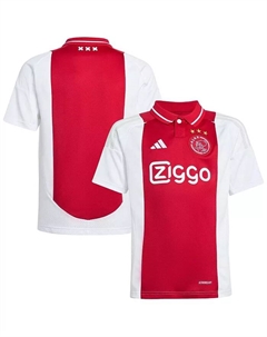 Белая реплика домашней футболки Ajax 2024/25 для мальчиков и девочек Adidas