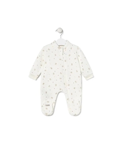 Комбинезон для младенца без ножек из вельветового хлопка с наполнителем, светло-бежевый Tous