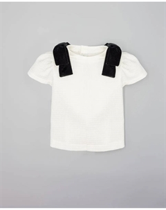 Хлопковая детская рубашка, белый/черный Fina ejerique