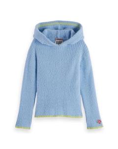 Свитер Soft Fluffy Viscose hoodie, синий Scotch&soda