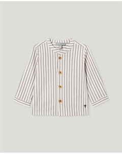 Рубашка с длинным рукавом и воротником мао в клетку для мальчиков, черный Coconut el corte inglés