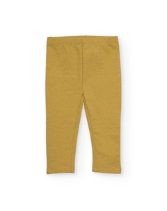 Блестящие золотые детские леггинсы, идеально подходящие для того, чтобы добавить элегантности и комфорта любому наряду Tuc tuc