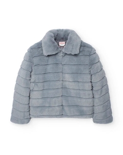 Детская парка для девочки с длинным рукавом и в виде рубашки, синий Boboli