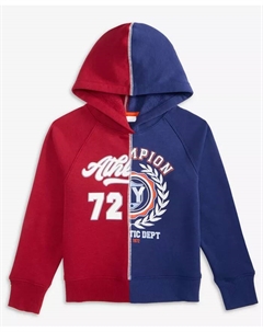 Мальчики 5-20 Split Graphic Лонгслив с капюшоном, синий Epic threads