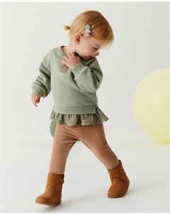 Леггинсы из велюра, песочный Сфера