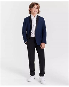 Большие размеры мужской эластичный спортивный пиджак с воротником-шалью из акульей кожи, оксфордская рубашка и классические брюки, загар/бежевый Tommy hilfiger