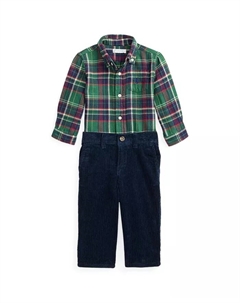 Комплект для мальчиков из футболки с длинным рукавом и штанов, мультиколор Polo ralph lauren