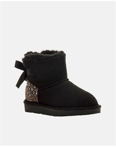 Детские меховые сапожки для девочки марки Mtng, модель Sky, черный Mustang