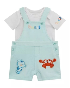 Комплект для мальчиков: боди и комбинезон из махры (2 предмета) Guess