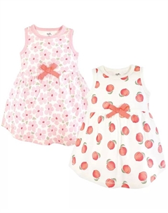 Детские платья без рукавов Natural, 2 шт, оранжевый Touched by nature