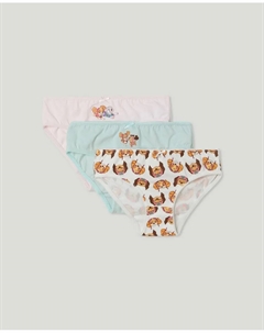 Набор из трех трусиков для девочки Щенячий патруль, мультиколор Cotton juice