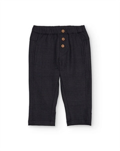 Детские брюки темно-серого цвета с декоративными пуговицами Tuc tuc