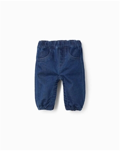 Детские джинсовые штаны с регулируемыми подтяжками и автоматической застежкой, синий Zippy