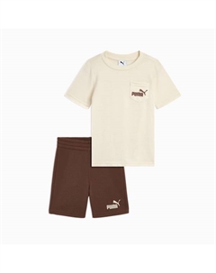 Футболка и флисовые шорты для малышей Matching Sets, бежевый Puma