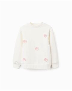 Детский джемпер с длинным рукавом бежевого цвета Zippy