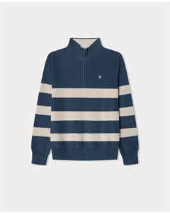 Детский свитер в полоску, индиго Hackett