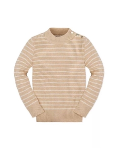 Детская органическая водолазка с длинным рукавом и золотыми пуговицами Hope & henry