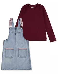 Комплект из двух предметов: футболка с длинным рукавом и юбка в стиле вестерн для девочек младшего возраста Levi's®