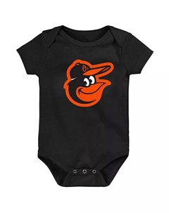 Черный комбинезон с логотипом команды Baltimore Orioles Primary для новорожденных и младенцев, мальчиков и девочек Outerstuff