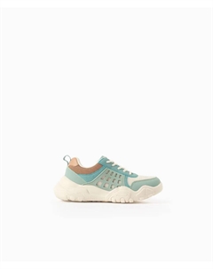 Детские спортивные кроссовки с шнурками и сетчатой подкладкой, светло-голубой Zippy