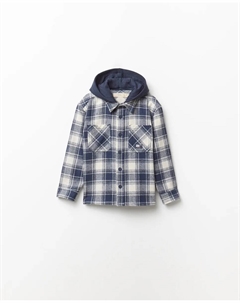 Фланелевая рубашка в клетку, морской Сфера