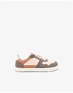 Детские низкие кроссовки с широкой и гибкой носочной частью, бежевый/розовый Conguitos