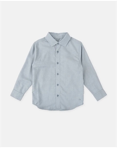 Детская рубашка однотонная, фарфоровая, светло-голубой Tutto piccolo