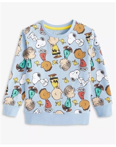 Мальчиковый свитшот с принтом Peanuts для малышей 2T-4T, синий Epic threads
