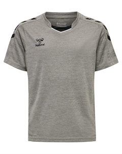 Футболка Trikot S/S Hmlcore Xk Poly Jersey S/S Kids, серый меланж Hummel