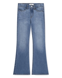 Брюки-клеш с высокой посадкой для девочек, синий Abercrombie