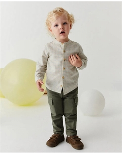 Брюки карго из холста, темно-зеленый Сфера