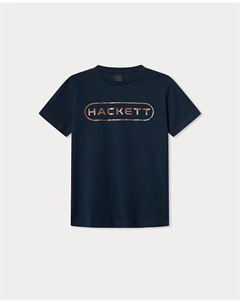 Детская футболка HS с логотипом, темно-синий Hackett