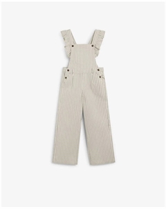 Детский хлопковый комбинезон с оборкой и принтом, белый Scalpers