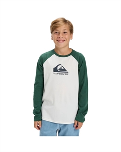 Детская футболка Ev Omni Logo Raglan, белый Quiksilver