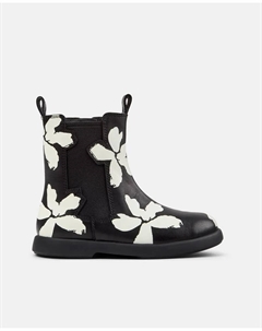 Детские кожаные ботинки Duet Twins, черный/белый Camper