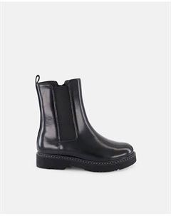 Высокие ботинки Chelsea для девочки с застежкой-молнией и круглым носком, черный Kids el corte inglés