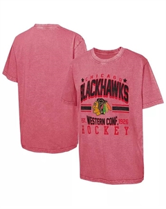 Футболка Chicago Blackhawks Sure Short для больших мальчиков и девочек (красная) Outerstuff