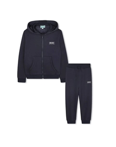 Спортивный костюм темно-синего цвета с капюшоном Kenzo kids