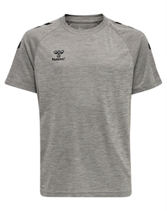 Футболка S/S Hmlcore Xk Core Poly S/S Kids, серый меланж Hummel