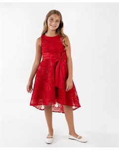 Девчачье платье 7-16 Soutache Hi-Low, красный Rare editions