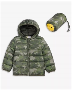 Мальчиковая куртка Camo Packable для малышей 2T-4T, зеленый Epic threads