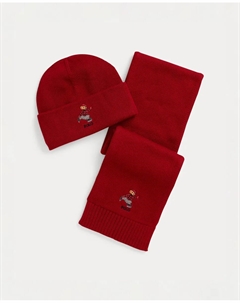 Детский комплект из двух частей из хлопка, гранатовый Polo ralph lauren