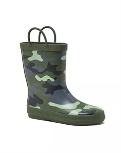 Детские резиновые сапоги Pull On Splash для дождливой погоды, синий Lands' end